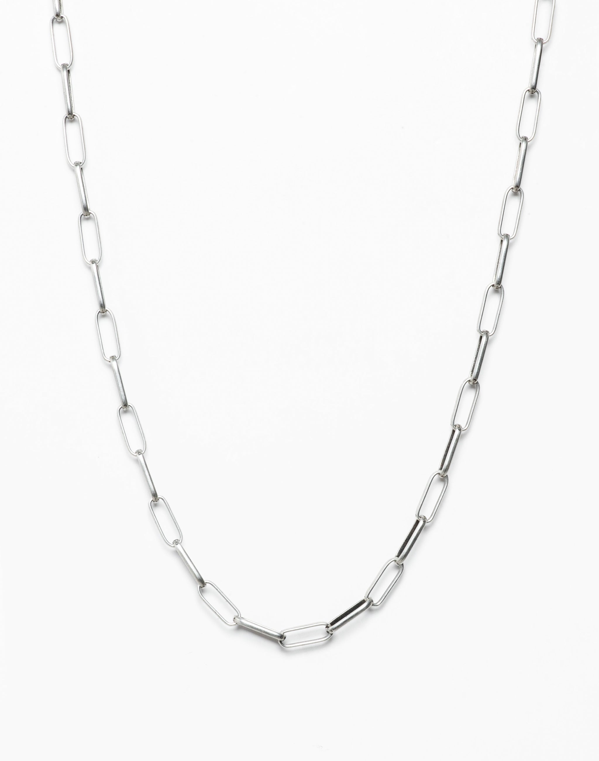 silver  LINKS   necklace