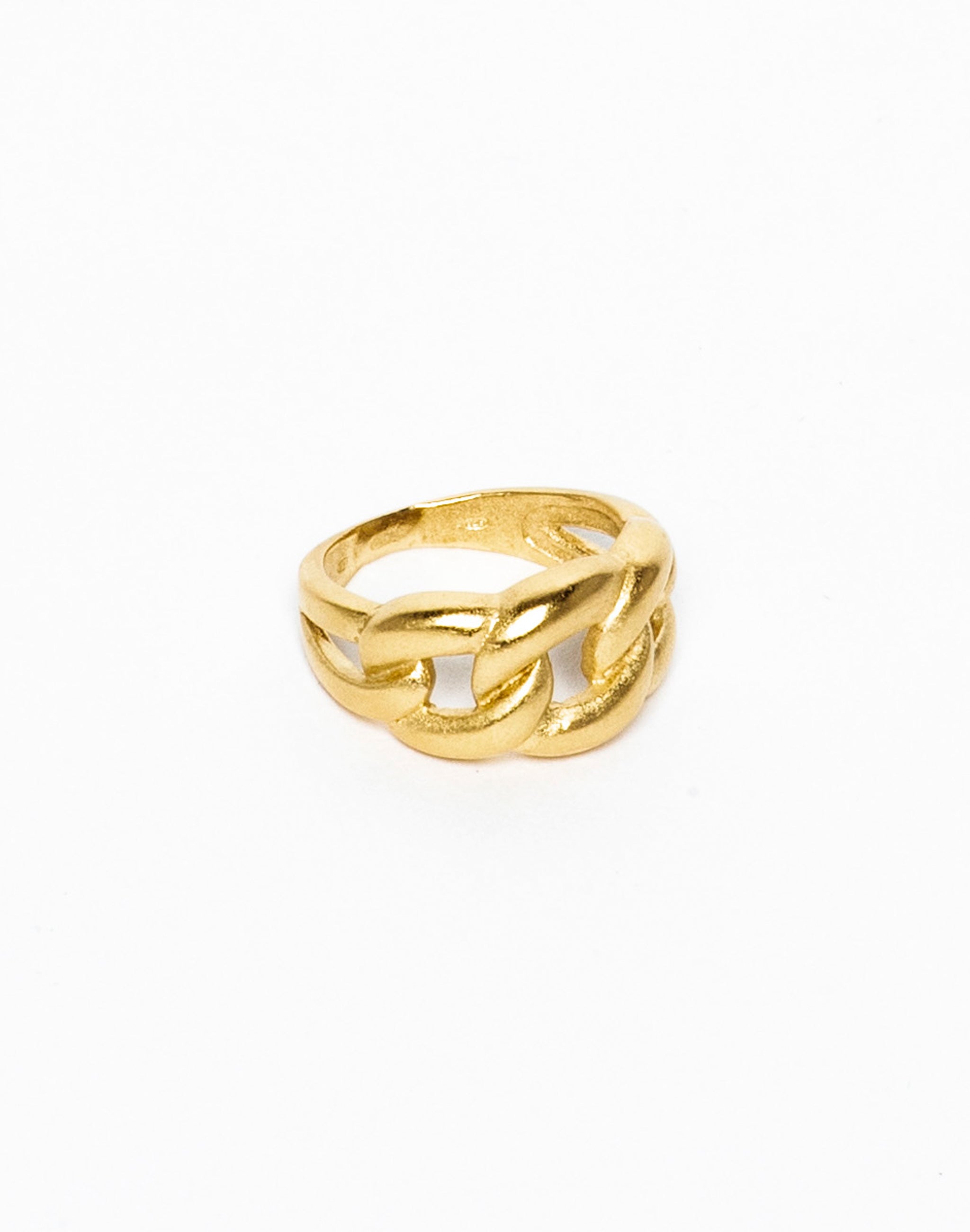 gold   CURB CHAIN   ring