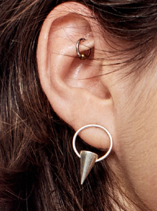 silver CHEN earring