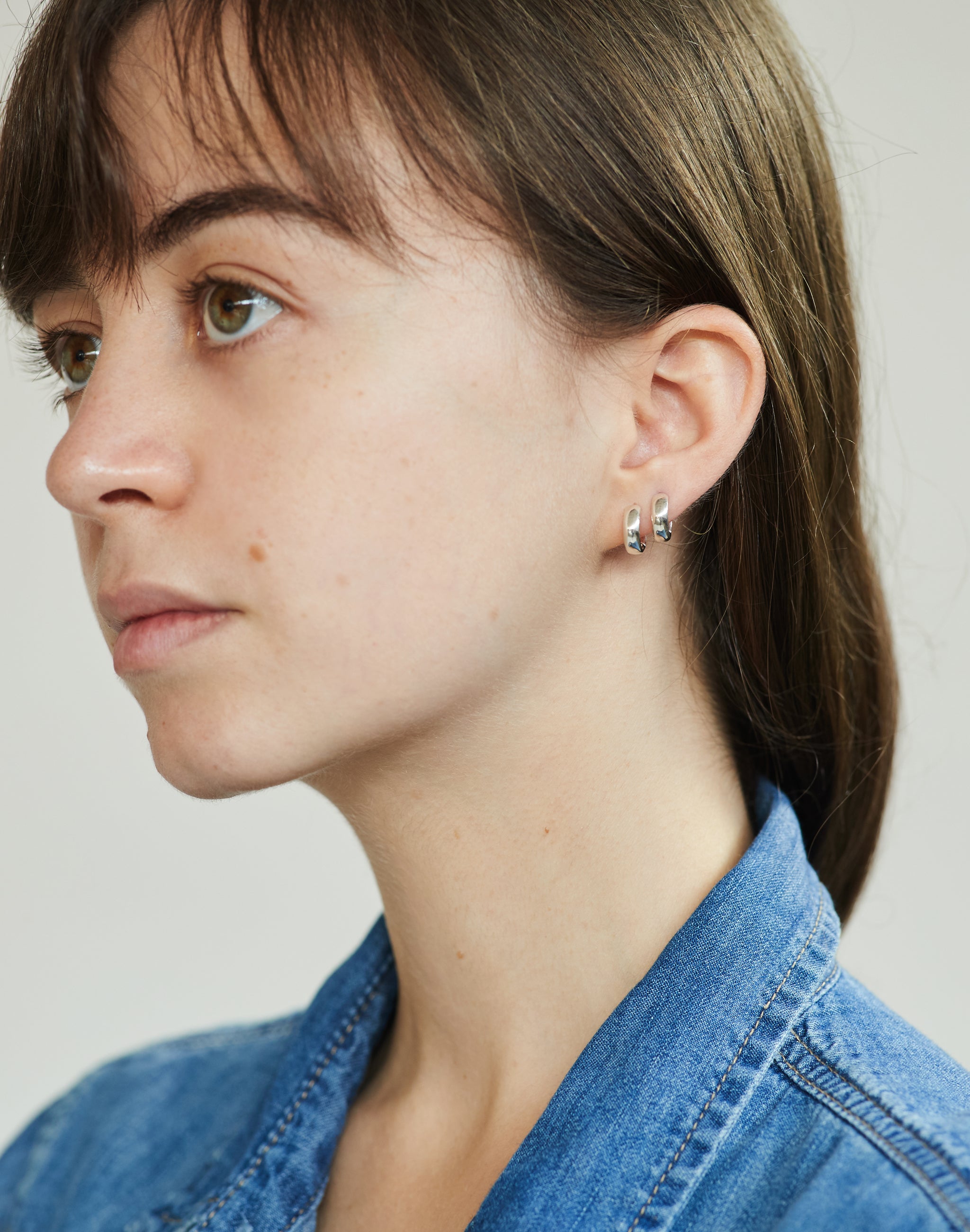 silver   NOOR   earrings